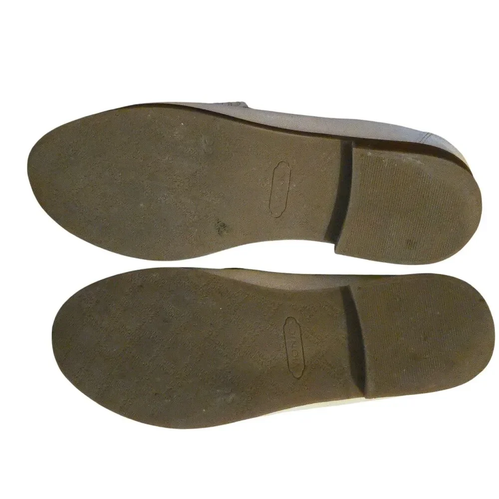 Vionic Beige /gold shimmer Loafers - Picture 10 of 11